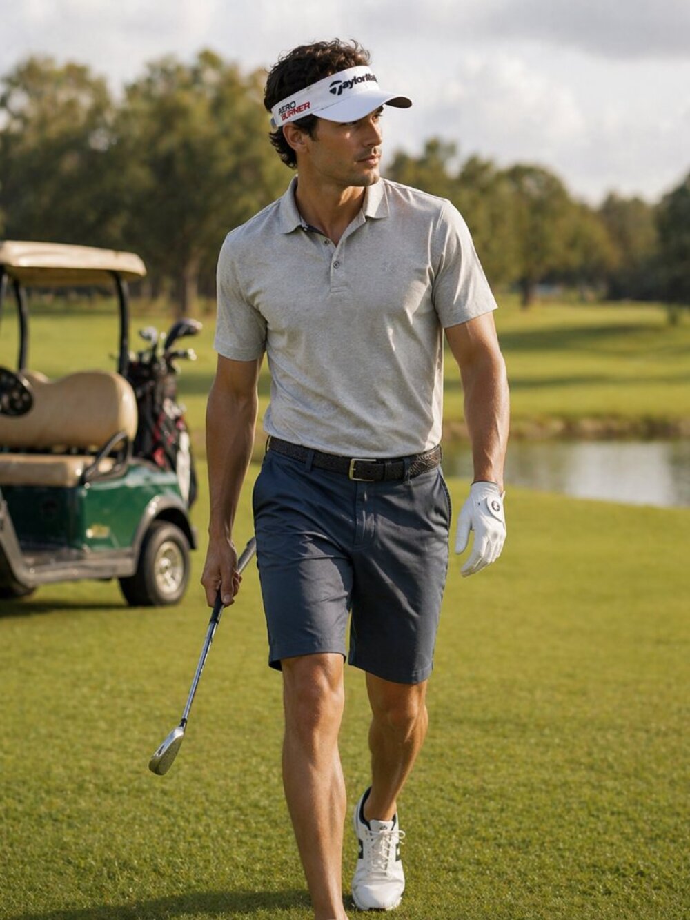 TaylorMade AeroBurner Golf Visor – Gray| One Size Fits All